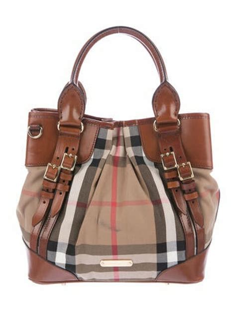 burberry medium bridle house check tote bag|Burberry birch brown check tote.